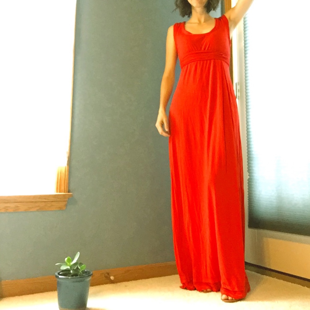 Max Studio coral maxi dress